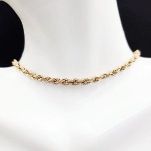 Rope Bracelet 14kt Yellow Gold 8"